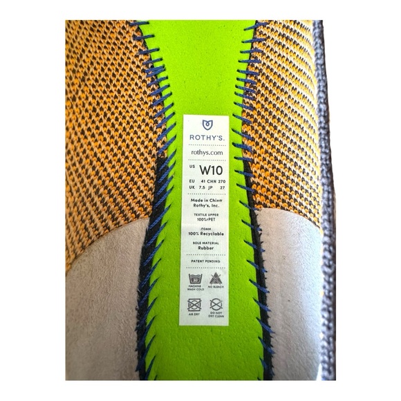 Rothys The Point Women's Size 10 US Big Cat Print Pointed Toe Slip On Flat Shoes - Picture 6 of 13